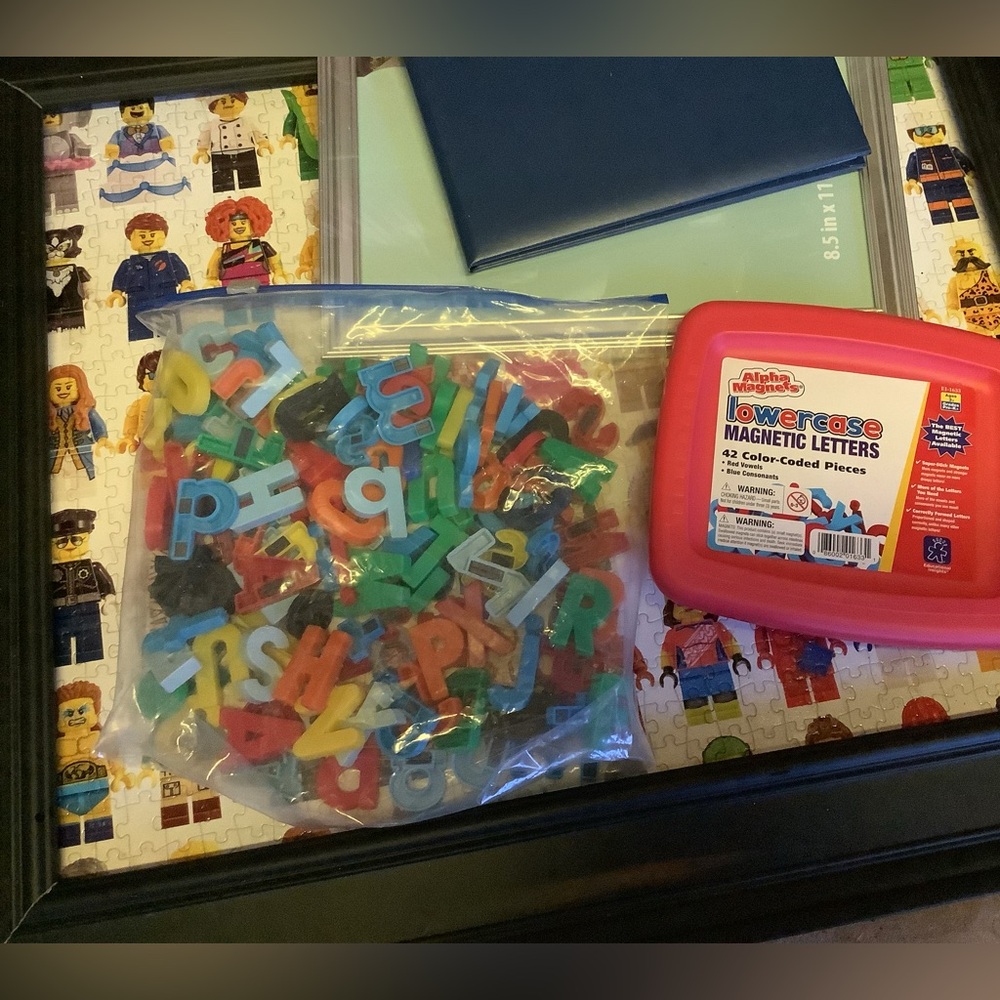 Lot of magnetic letters- upper AND lower case